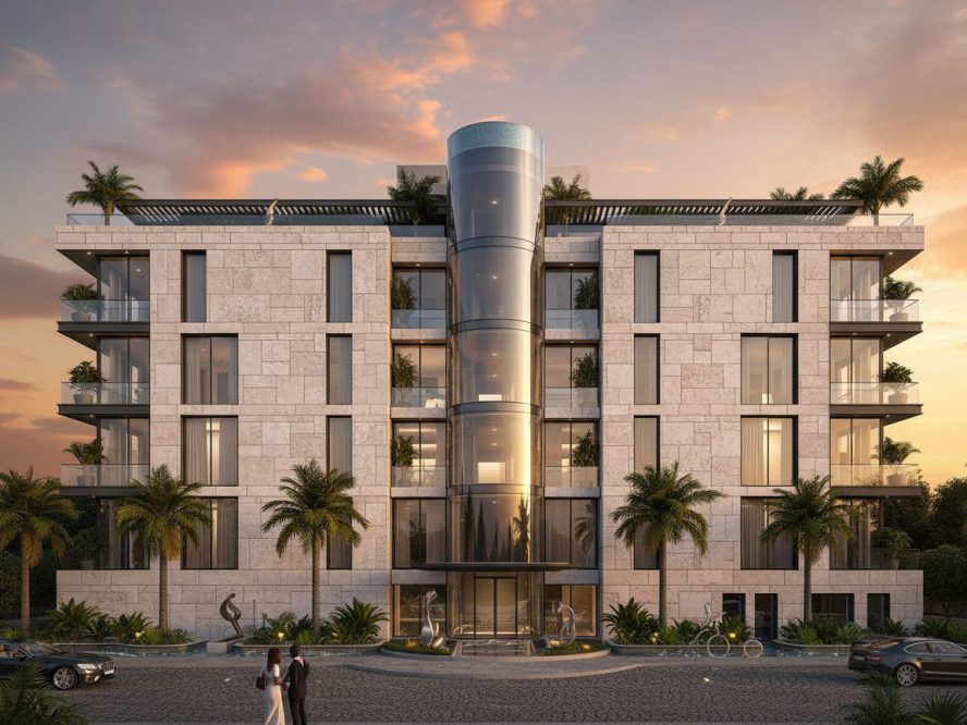 Old Airport Terraces, apartments in Old Airport, Addis Ababa — architectural rendering
